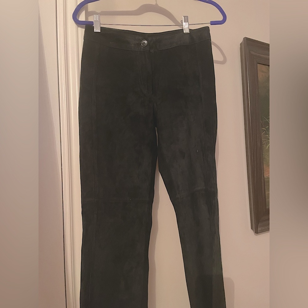 DANIER suede black pants.